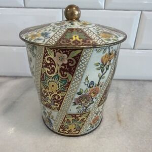Vintage George W Horner England Tea Tin with Lid‎